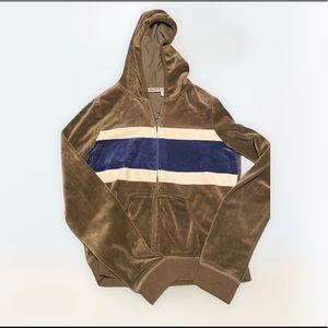 Velvet Olive Green Track Set